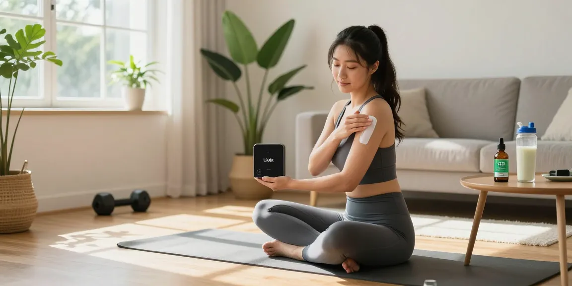 Uwin Digital Box 68K disposable vape alongside CBD oil in a relaxing home wellness scene showcasing healthy lifestyle benefits.