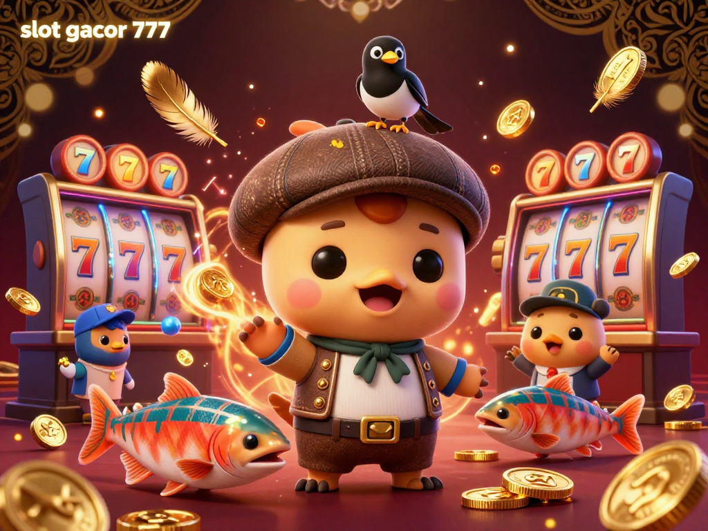 Experience the excitement of slot gacor 777 with playful Nessie, lively magpie, and vibrant slot games.
