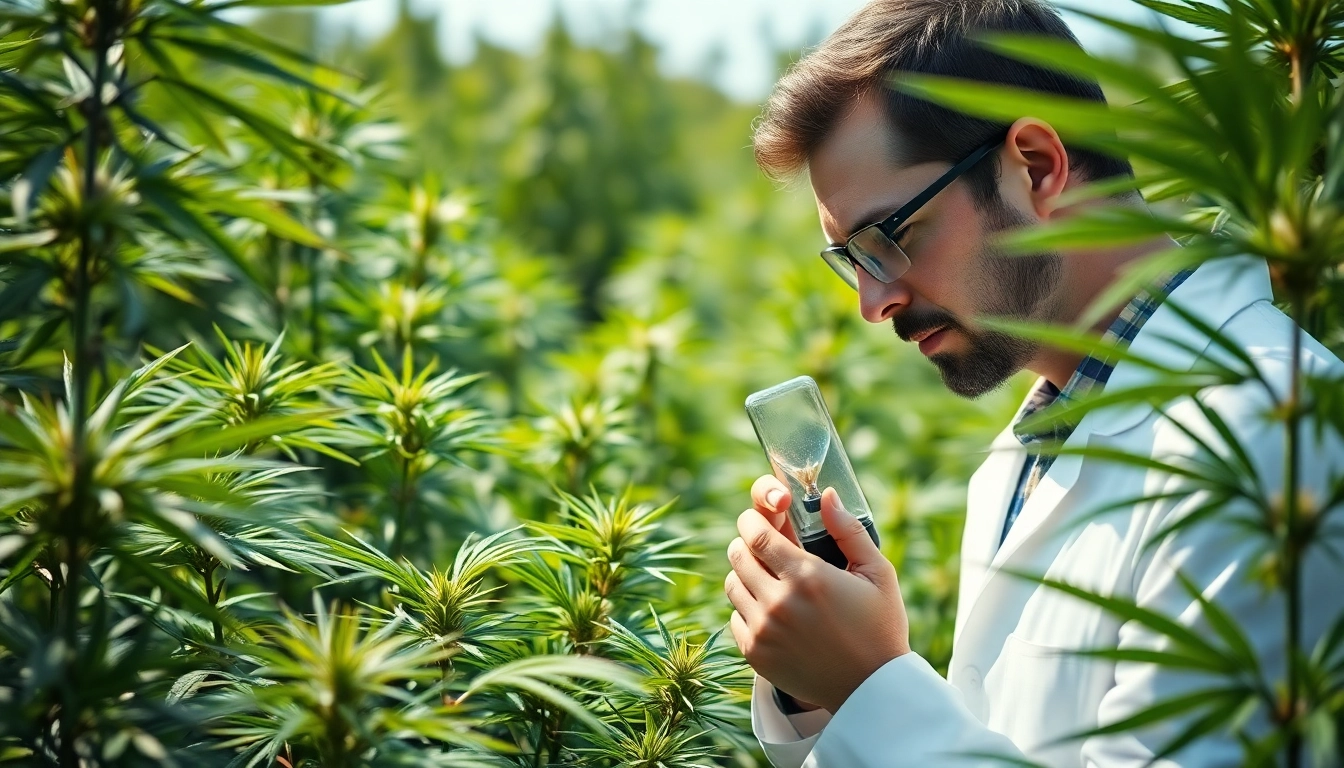 Discovering the benefits of CBD in a natural hemp field environment.